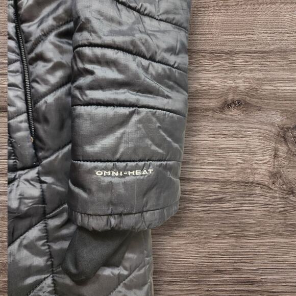 Columbia Omni Heat Long Puffer Coat Womens Small Hooded Winter Jacket Parka - Picture 4 of 16